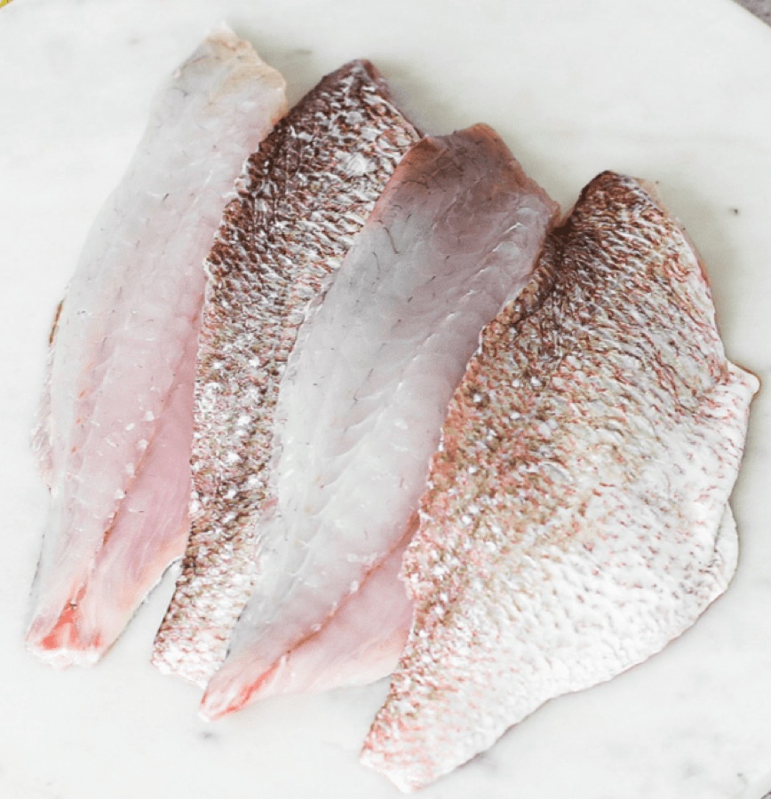 Fresh fish fillets